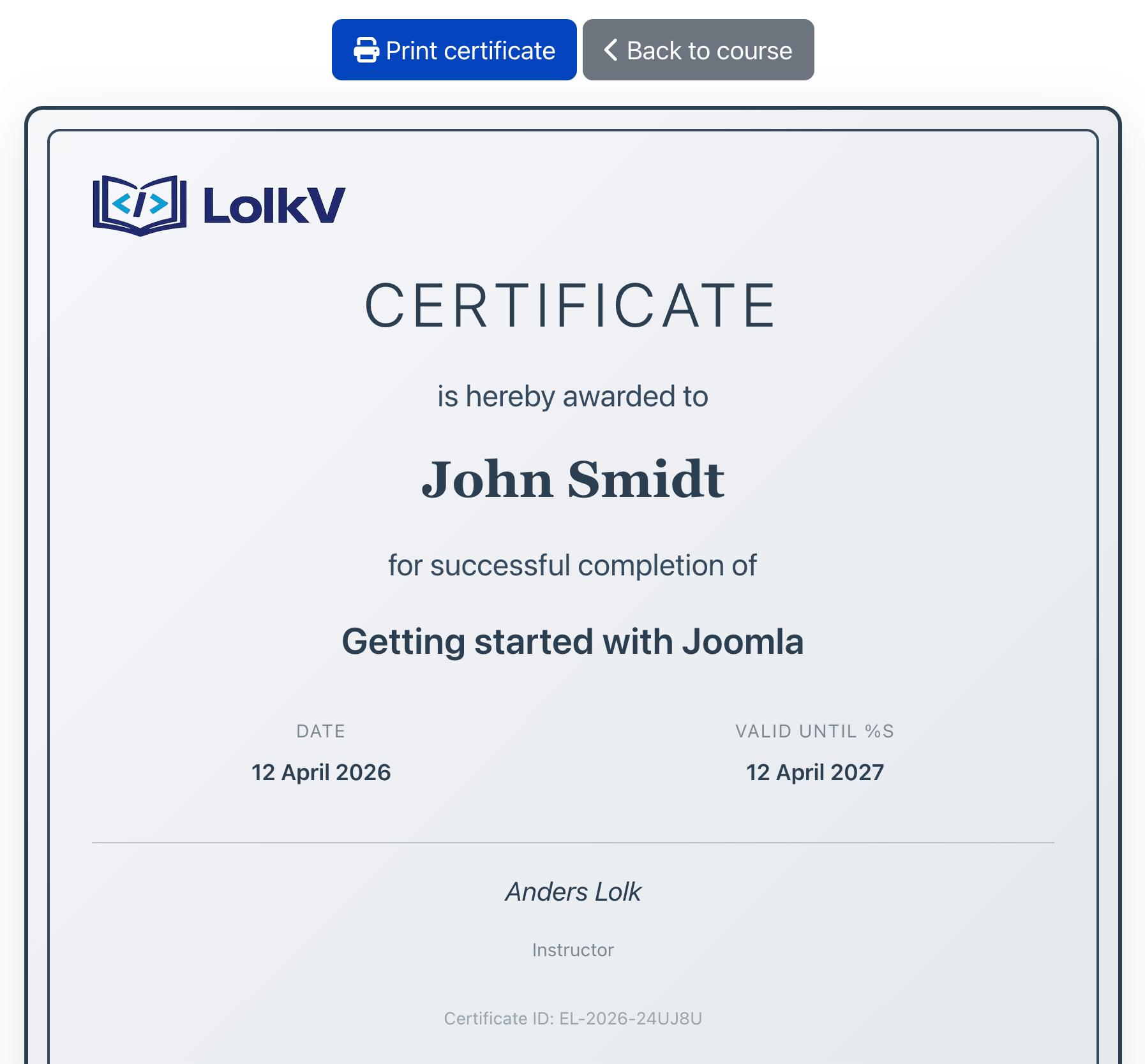 7 1 certiicate page
