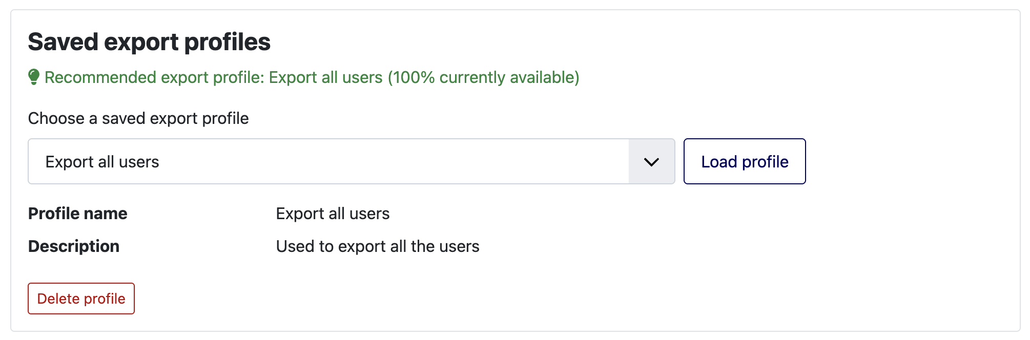 14 export profile